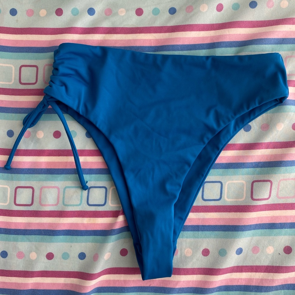 Desert Dreamer Blue High-Waisted Bikini Bottom